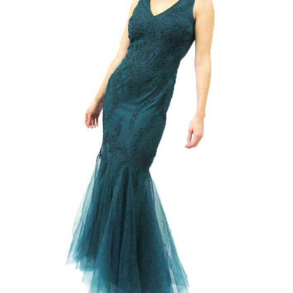 CACHET women's embroidered mermaid gown